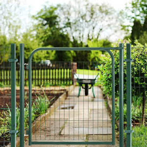 Hot Bán Kim Loại Sân Hàng Rào Mới Lạ Cửa Cổng Nướng/Thợ Thủ Công Phong Cách Thép Mạ Kẽm An Ninh Cổng Vườn 3D Mô Hình Có Sẵn - Product Image 3