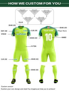 Camiseta de Fútbol de Alta Calidad para Hombre y Mujer, Uniforme de Fútbol de Secado Rápido para Entrenamiento de Equipos Juveniles, Camiseta de Fútbol con Logotipo Personalizado por Sublimación - Product Image 4