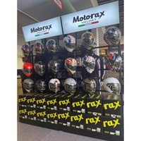 Support de sol sur mesure pour casque de moto, présentoir suspendu pour vente au détail