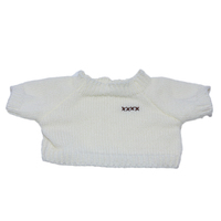 Poupée en peluche avec pull cadeaux d'anniversaire en vrac en gros pull de broderie personnalisé pour peluches