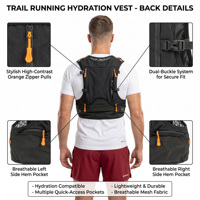 Gilet d'hydratation de course ultraléger personnalisé avec logo pour hommes et femmes, en maille respirante, sans rebondissement, avec poche à eau de 2L, pour marathon et trail