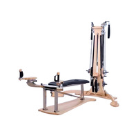 Tour de poulies réglable en bois d'érable pour studio de yoga et Pilates, équipement de fitness personnalisable pour la santé