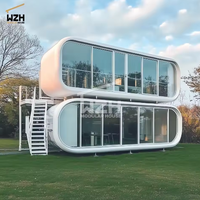 Oficina Compacta en Contenedor Dúplex de 20 pies, 2 Dormitorios, 1 Baño, Diseño Moderno Impermeable y Ecológico para Proyectos de Ecoturismo