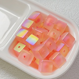 High-quality UV-coated Straight-hole Acrylic Beads for DIY Handmade Materials <b>Bracelets</b> Mobile <b>Phone</b> Chains Accessories - Product Image 6