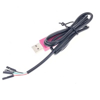 Câble USB vers UART TTL 1M CP2102 Module 4 broches 4P Adaptateur série Câble de téléchargement Module pour Win10 pour Raspberry Pi
