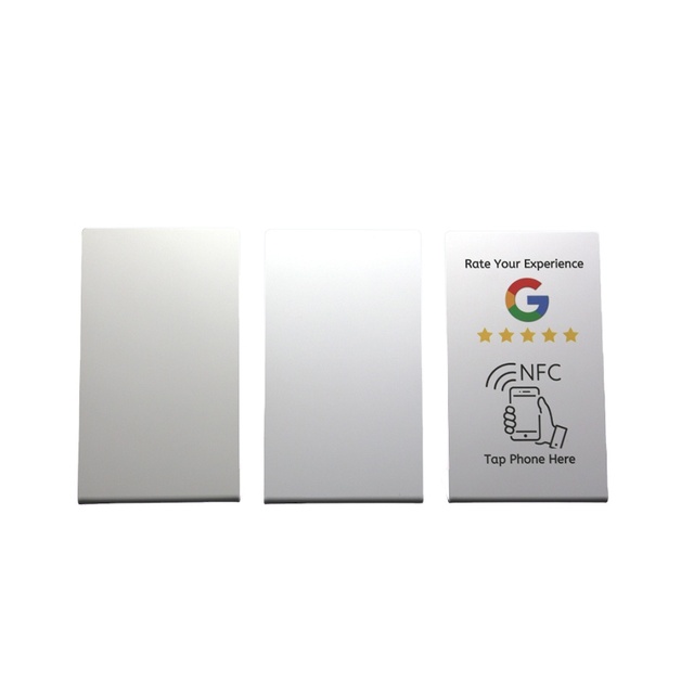 SUNLANRFID FACTORY Custom NFC Display Stand Acrylic Hub with 13.56MHz Frequency Blank Stand for NFC Reader