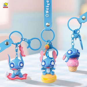 Porte-clés en PVC Stitch GaoLe authentique, série <span class=keywords><strong>Star</strong></span> Baby, porte-clés en plastique mignon, impression numérique, vente en gros, poupée Stitch - Product Image 3