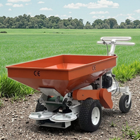 Épandeur de semences de pelouse autopropulsé à large zone agricole de haute qualité pour épandeur d'engrais