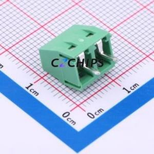 MX127-5.0-02P-GN01-Cu-Y-A Screw Terminal Block Through hole Component (THT),P=5mm Connector 1x2P 5mm Green Through Hole - Product Image 2