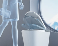 Offre Spéciale autonettoyant S-Trap Smart Bidet Toilettes commerciales Salle de bain monobloc WC Sanitaire Télécommande Siège Chauffage
