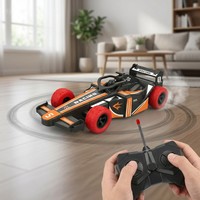 Mini voiture télécommandée RC 4 canaux pour intérieur, jouet de construction avec fonctions de retournement et de rotation, avec boîte de présentation, cadeau pour enfants, vente en gros