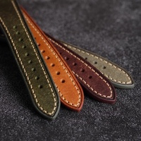 Bracelets de montre en cuir italien vintage de luxe 20 mm 22 mm, bracelet à dégagement rapide authentique avec bracelet de montre pour homme
