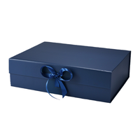 Boîte cadeau personnalisée avec logo de marque XF, en promotion, avec ruban et aimant carré, emballage cadeau en papier biodégradable pour coffrets cadeaux