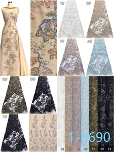 Tessuto in Pizzo di Lusso con Perline, Elegante Ricamo Guipure con Perline per Abiti da Donna - Product Image 6