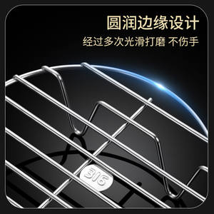 Grille de cuisson vapeur en acier inoxydable 316 pour wok, cuisson à la vapeur des œufs, avec haute résistance à la chaleur et design écologique - Product Image 4