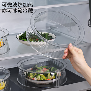 Couvercle rond pour four à micro-ondes, résistant aux hautes températures, anti-éclaboussures, couvercle chauffant pour aliments, compatible avec le micro-ondes - Product Image 4