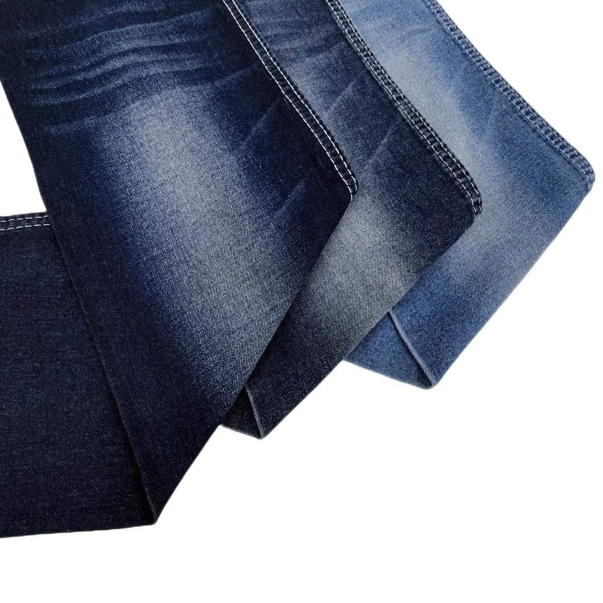 High quality factory price Breathable high stretch spandex cotton 10.6 oz indigo jeans denim fabric YH298