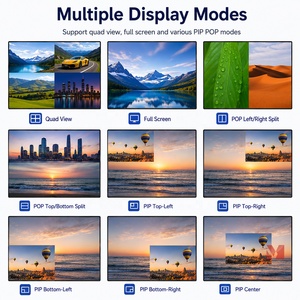 Processore Video Multiviewer <span class=keywords><strong>HDMI</strong></span> Quad 4x1 con <span class=keywords><strong>4</strong></span> Ingressi <span class=keywords><strong>HDMI</strong></span>, <span class=keywords><strong>2</strong></span> DP, 1 VGA, PIP POP, Display Multi-Schermo 1080P - Product Image 2