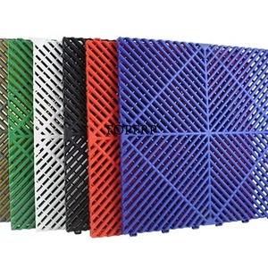 PP <b>Plastic</b> Garage Flooring Car Wash Shop Interlocking Floor <b>Tiles</b> - Product Image 1