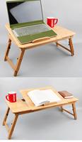 Soporte de Escritorio para Portátil de Bambú Moderno y Ajustable, Bandeja Plegable para Cama, Portátil, Color Personalizado, para Oficina en Casa