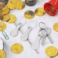 Fabricants de porte-clés Chariot en métal Porte-clés Pièce souvenir pour jeton de caddie de supermarché