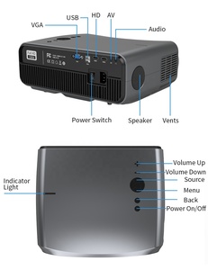 High end 4 Projetor Portátil 1080P K 3D 900DAB Lcd Android Levou Proyector Inteligente - Product Image 4