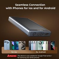   Layar Monitor Video Nirkabel 1080P untuk iPhone MagSafe 4850 Perekaman Berbagi Layar Real-Time (Mendukung 4K 30fps) Dingin