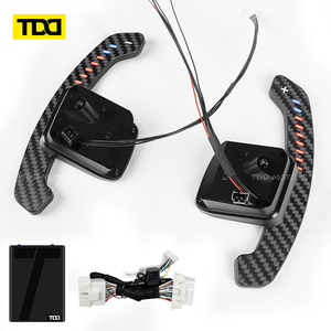 แป้นเปลี่ยนเกียร์คาร์บอนไฟเบอร์แม่เหล็ก TDD LED ควบคุมผ่านแอพพลิเคชั่น สำหรับ Chevrolet C7 - Product Image 2