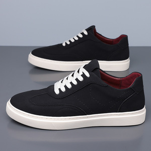 Zapatos casuales populares para hombre, zapatos sin cordones de estilo británico a la moda, zapatos casuales transpirables, ideales para el desplazamiento diario. - Product Image 5