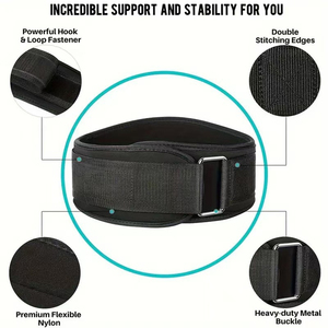 Ceinture de fitness en polypropylène en stock en Espagne, soutien lombaire pour l'entraînement en salle de sport, levée de poids, protection lombaire - Product Image 3