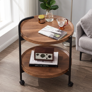 Modern Design 2-Layer <b>White</b> Durable Brass Coffee <b>Table</b> for Home & Hotels Living Room Furniture - Product Image 2