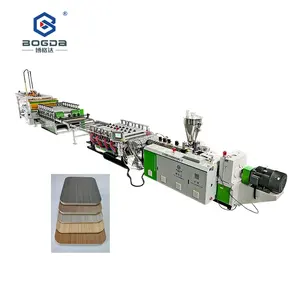 BODGA PVC WPC Foam Furniture Board Making Machine / Automatic Plastic Wood Composite Wall Panel Sheet Extrusion Production Line