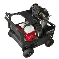Nettoyeur haute pression à eau chaude 14HP à essence, silencieux, à économie de carburant, 4000 PSI, pour éliminer les résidus agricoles et nettoyer les surfaces murales