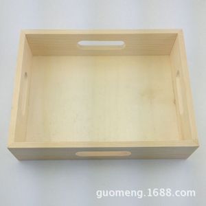 Wooden Storage Box <b>Rectangle</b> Pine Desktop Organizer Neatening <b>Bin</b> - Product Image 4