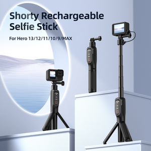 TELESIN Shorty - Trípode Selfie Stick Recargable con Control Remoto para <span class=keywords><strong>Hero</strong></span> 13/12/11/10/9/<span class=keywords><strong>Max</strong></span> - Product Image 2