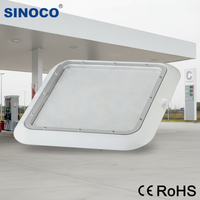 Lumière de canopée à LED de haute qualité à prix d'usine, montée au plafond, IP65, pour station-service et station d'essence