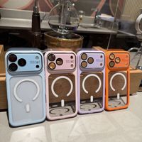 Coque de téléphone magnétique ultra-fine à grande fenêtre pour iPhone 18 PRO MAX, transparente en TPU+PC, protection 17