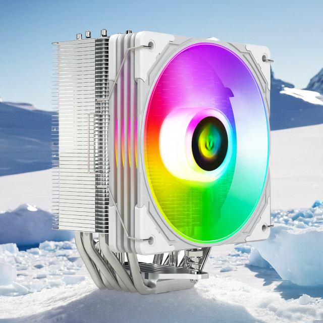 COOLMOON New Style AS 600 ARGB Gaming Computer CPU Heatsink in Stock Air Cooler CPU High Quality PC AMD Intel CPU Fan