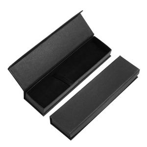 2021 New professional design luxury rectangle black cardboard paper pen packing box