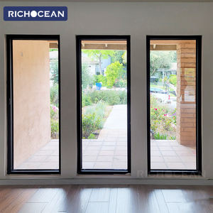 Fenêtre fixe panoramique en aluminium à double vitrage insonorisée, sur mesure, de la plinthe au plafond, par RICHOCEAN Factory - Product Image 2