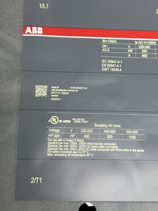 คอนแทคเตอร์ไฟฟ้ากระแสสลับอุตสาหกรรม 3 โพล รุ่น AF1350-30-11 สำหรับระบบจ่ายไฟ - Product Image 1