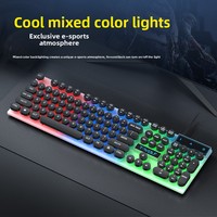 Clavier filaire de jeu T11 économique avec conformité CE RoHS, versions espagnole/anglaise/arabe pour PC de bureau