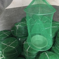 Piège à mouches Cage à suspendre en extérieur Attrape-mouches Contrôle des nuisibles Attrape-insectes Attrape-insectes réutilisable Pliable Tueur pour utilisation à la ferme et au jardin