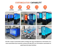 Kiosco de Señalización Digital de 55 Pulgadas, Pantalla Táctil Interactiva con Android 4K LCD para Publicidad en Interiores, Ideal para Centros Comerciales y Hoteles