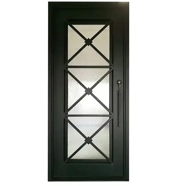 Amerikan standart modern tek sırlı cam ferforje dolap kapıları