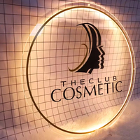 Enseignes 3D en acrylique personnalisées pour entreprises d'esthétique : logo, nom, salon de beauté, cils, ongles, coiffure, décoration murale pour magasin