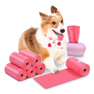 Sacs à déjections canines écologiques et durables, sacs à déchets pour animaux de compagnie compostables épaissis, sacs à déjections pour animaux de compagnie entièrement biodégradables, nettoyage en extérieur - Product Image 1