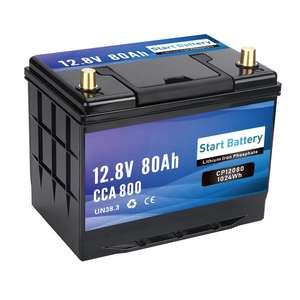 Batería AGM de 12V 80Ah de alta resistencia para arranque y parada, para autos de lujo, SUV y camiones, venta al por mayor directa de fábrica OEM - Product Image 4