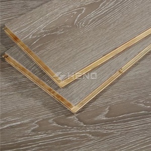 Plancher stratifié en vinyle imitation bois de noyer et chêne, étanche AC3, 10 mm, système clic - Product Image 2