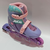 Ensemble complet de roues en alliage clignotantes, chaussures de roller rétractables, design coloré, roulettes gonflables, roulements ABEC-7, roues en PU